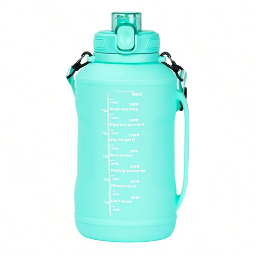 2000ml Silicone Water Bottle, Roll-Up and Foldable Travel Bottle.