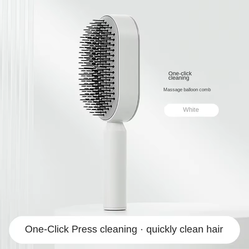 Self-Cleaning Hair Brush for Women with One-Key Cleaning, Scalp Massage Airbag Brush, Anti-Hair