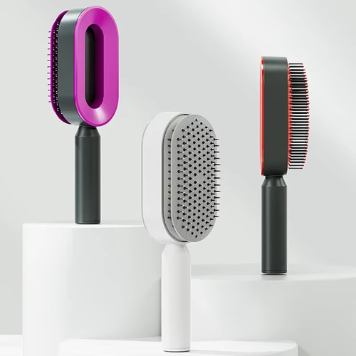 Self-Cleaning Hair Brush for Women with One-Key Cleaning, Scalp Massage Airbag Brush, Anti-Hair