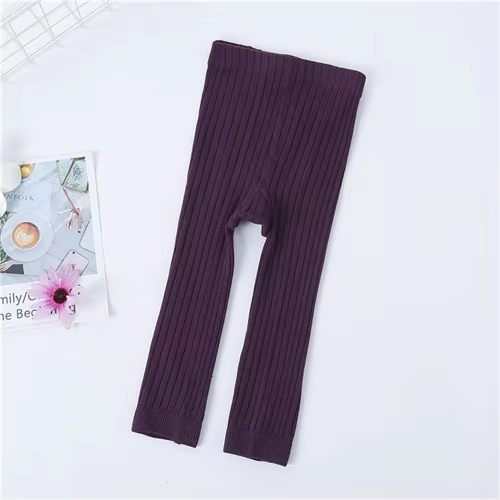 Girls' Leggings for Spring and Autumn, Knitted Trousers for Children Aged 0 to 4 Years